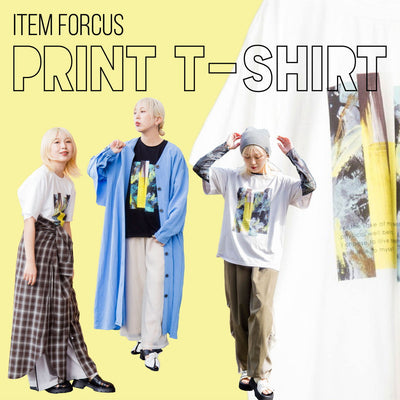 ITEM FOUCUS PRINT T-SHIRT