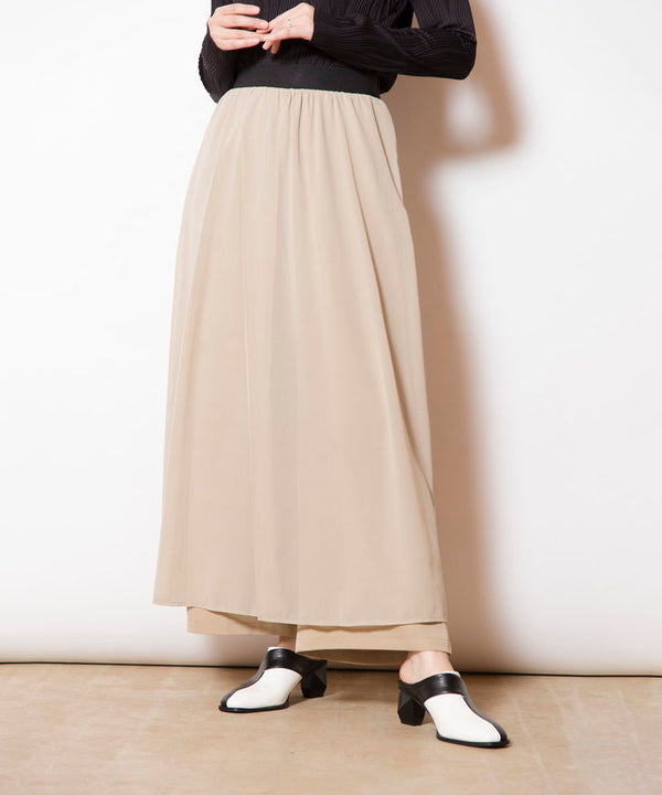 シフォンレイヤードパンツ