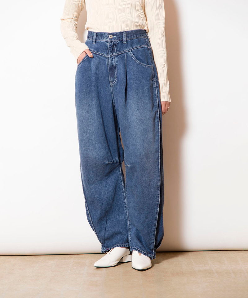 【osmosis】セルロースデニムタックパンツ セルロースデニムタックパンツ – OSMOSIS・NO ID.