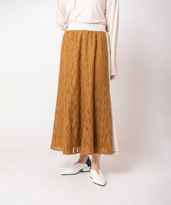 Lace-trimmed mermaid skirt