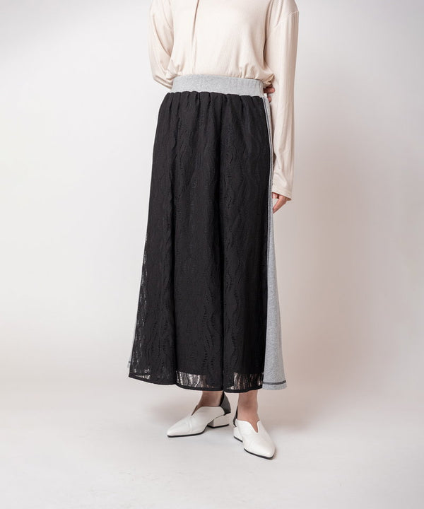 Lace-trimmed mermaid skirt