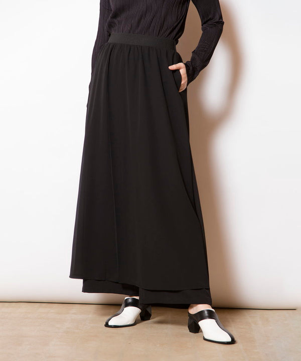 シフォンレイヤードパンツ