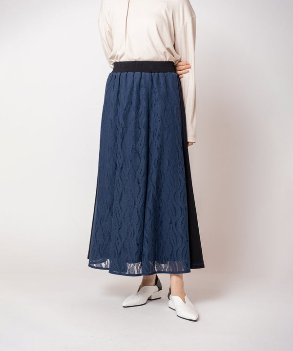 Lace-trimmed mermaid skirt