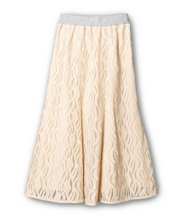 Lace-trimmed mermaid skirt