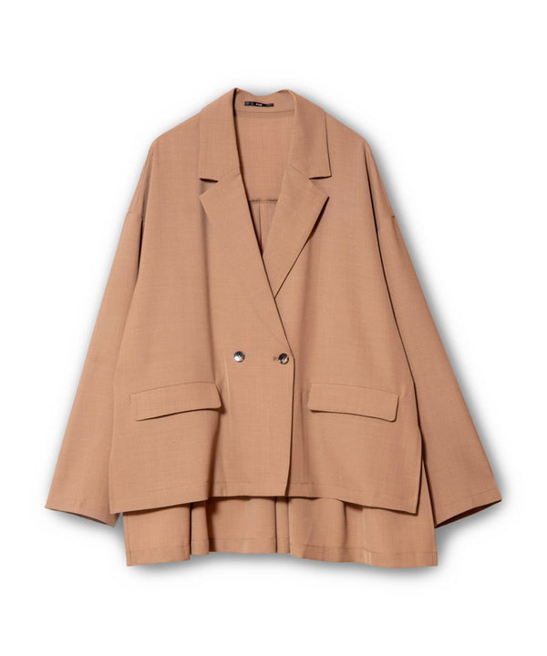 バックタックダブルブレストジャケット