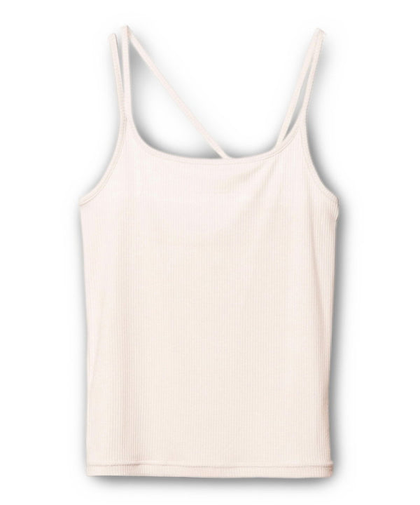 Asymmetrical terry camisole