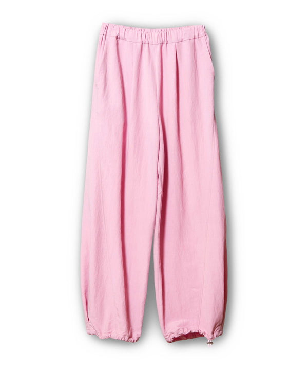 Drawstring Hem Side Tuck Pants