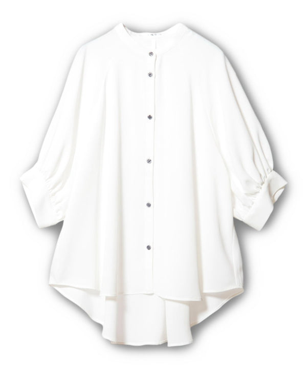 Deformed Raglan Gather Blouse