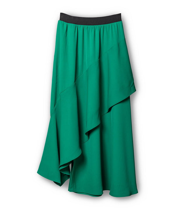 Asymmetrical Pleated Skirt