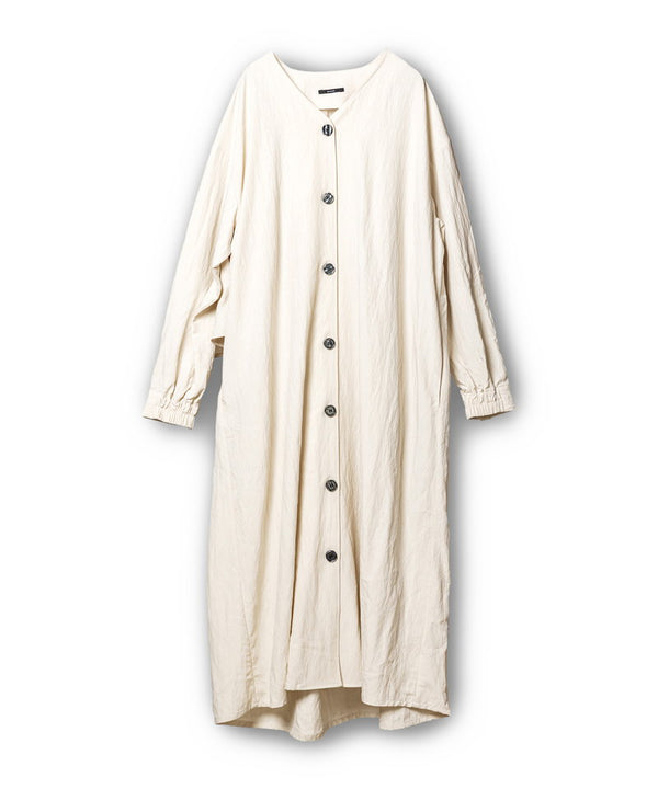Back gathered light coat