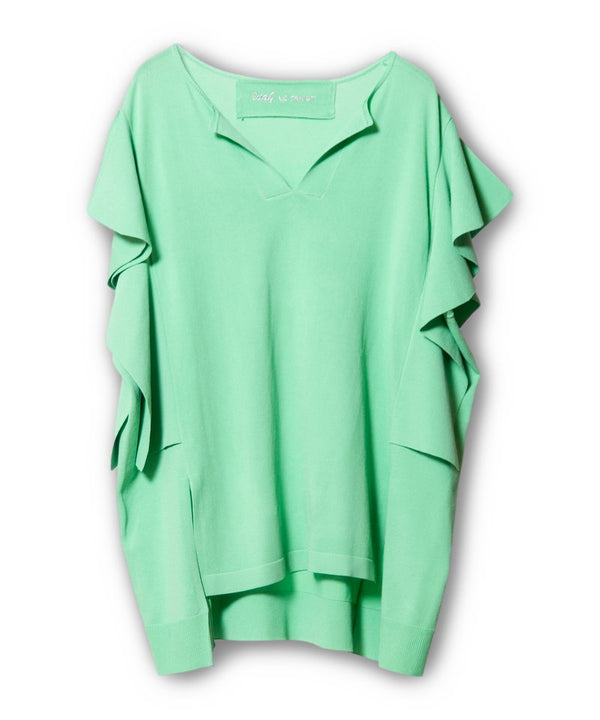 Flare Sleeve Skipper Knit Pullover