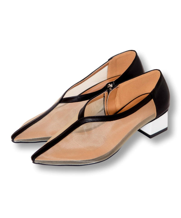 メッシュパンプス