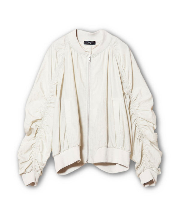 Raglan gathered blouson