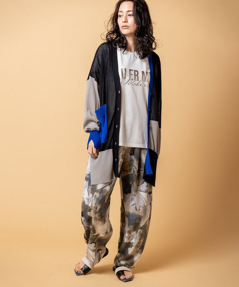 BED&amp;BREAKFAST color mall カーディガン カラーブロックニットカーディガン – OSMOSIS・NO ID.
