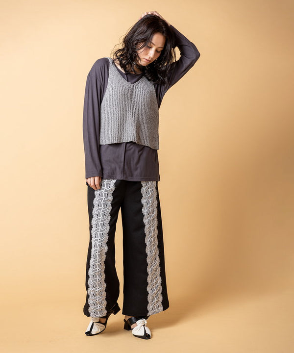 2-way rib knit bustier