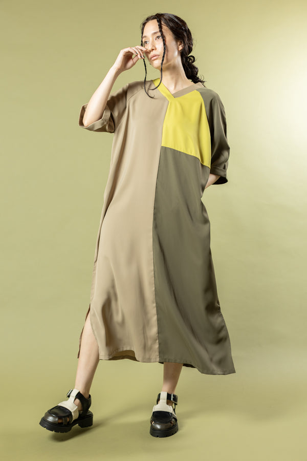 Two-tone Convertible Dress