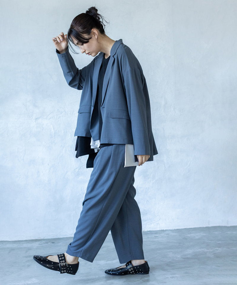 25SS　tao フリル付きオーバーサイズジャケット LOULOU WILLOUGHBY】ダブルクロスフリルジャケット|allureville