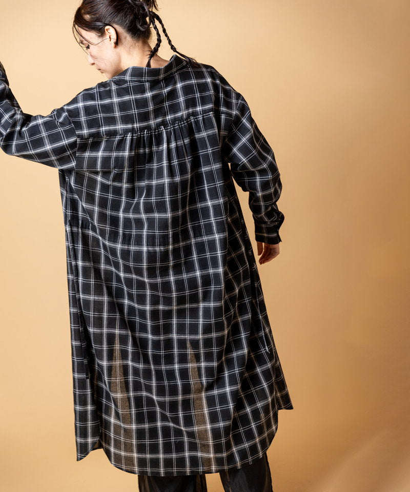 ungrid【未使用に近い】チェックロングシャツガウン★TODAYFUL ao-00061_2.jpg