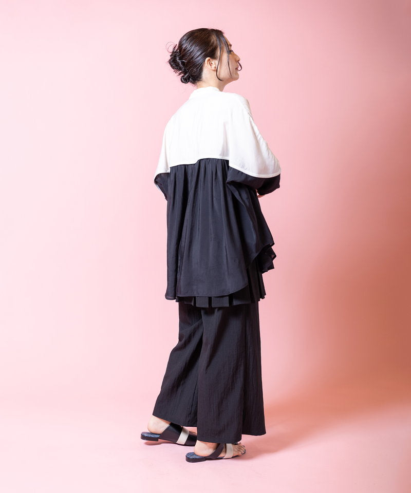 TONAL 新品スティックパールドルマンブラウス バイカラードルマンブラウス – OSMOSIS・NO ID.