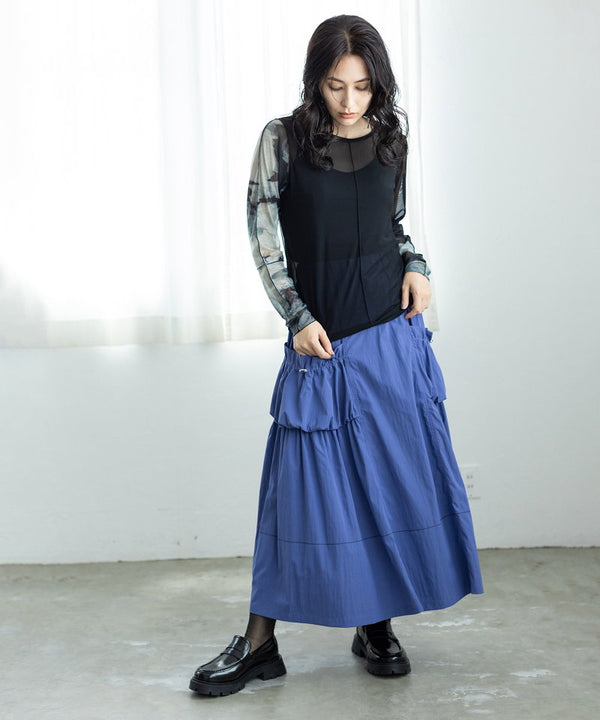 メロー切替長袖Tシャツ