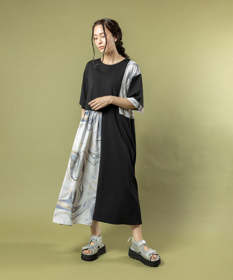 〓Simone Rocha〓2022ss MIXディテール パネル切替ワンピース 2WAYプリント切替ワンピース – OSMOSIS・NO ID.