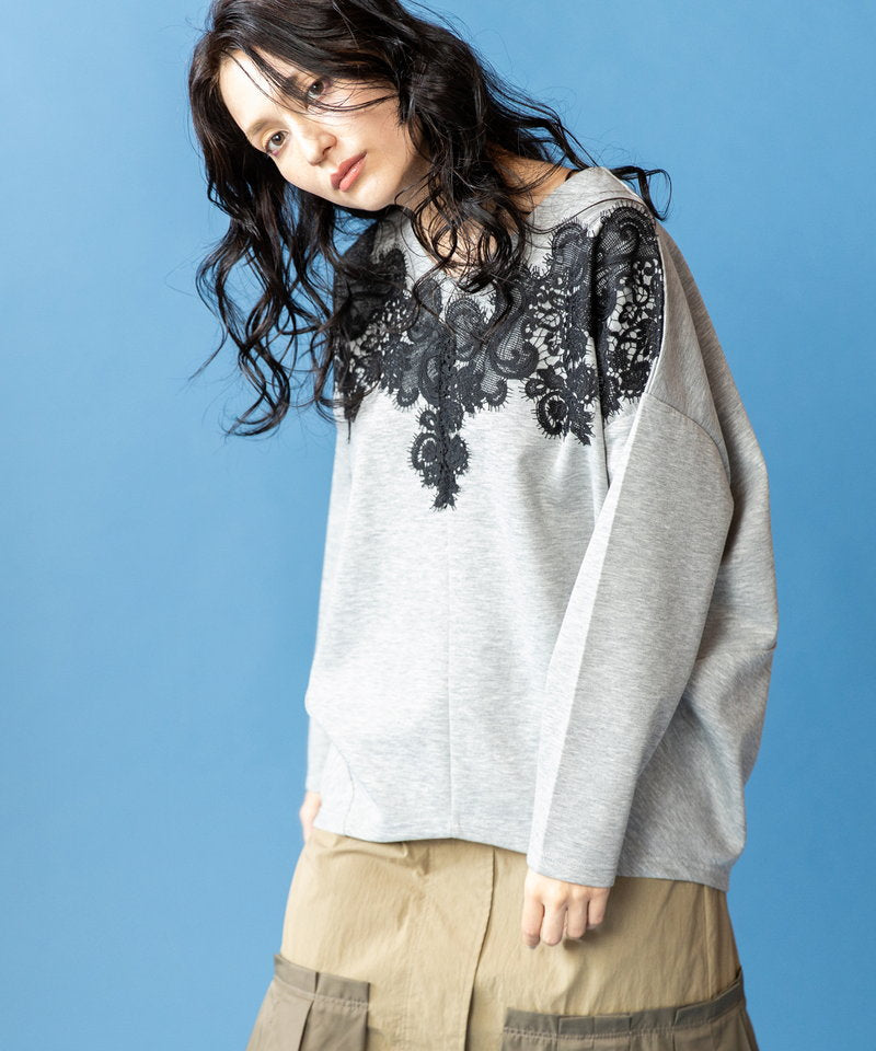 ☆新品☆ OSMOSIS レースモチーフＶネックプルオーバー レースモチーフVネックプルオーバー – OSMOSIS・NO ID.