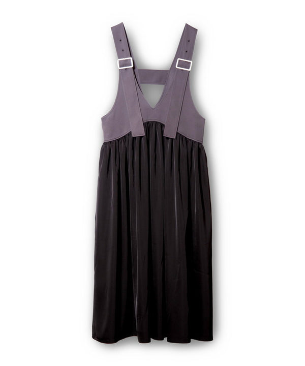 Gathered Salopette Dress