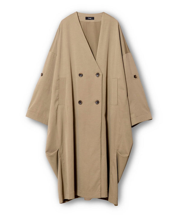 double-breasted oversized coat