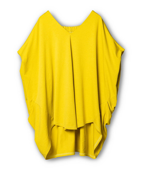 V-neck Side Drape Pullover