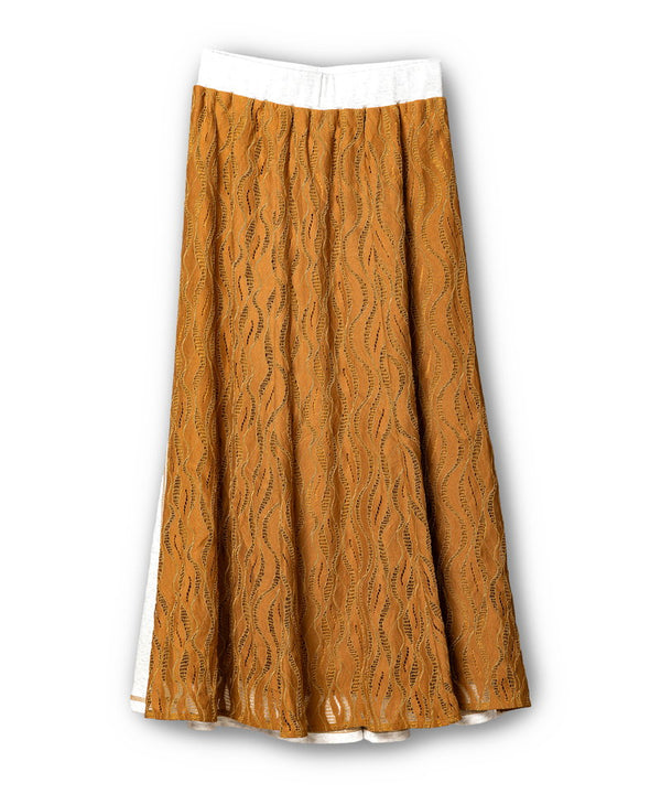 Lace-trimmed mermaid skirt