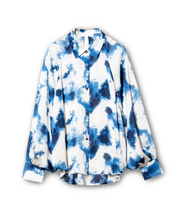 printed raglan blouse
