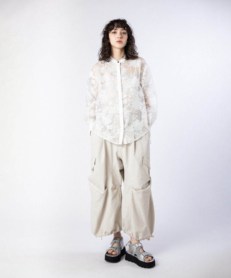 【Narcissus】シアーシャツ　¥15,400 新品・未使用 Narcissus シアー半袖シャツ - メルカリ