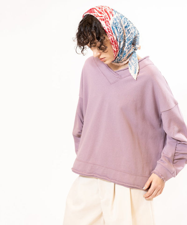 Printed Pleated Scarf