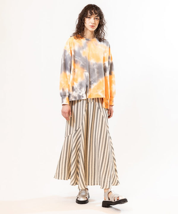 Tie-Diamond Asymmetrical Pullover