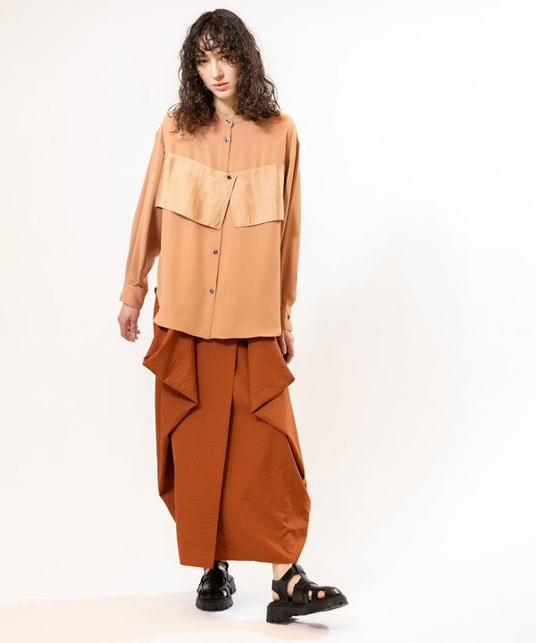 Layered shirt blouse