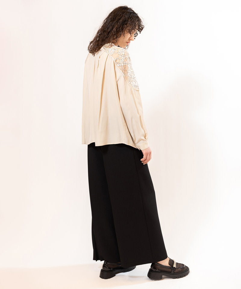 アシンメトリープリーツパンツ – OSMOSIS・NO ID.