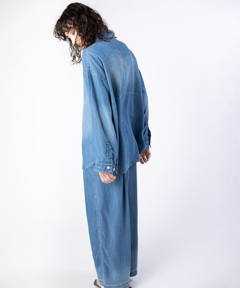 Cellulose Denim Stitch Shirt – OSMOSIS・NO ID.