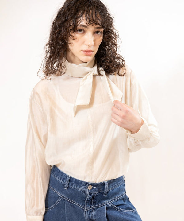Asymmetrical terry camisole