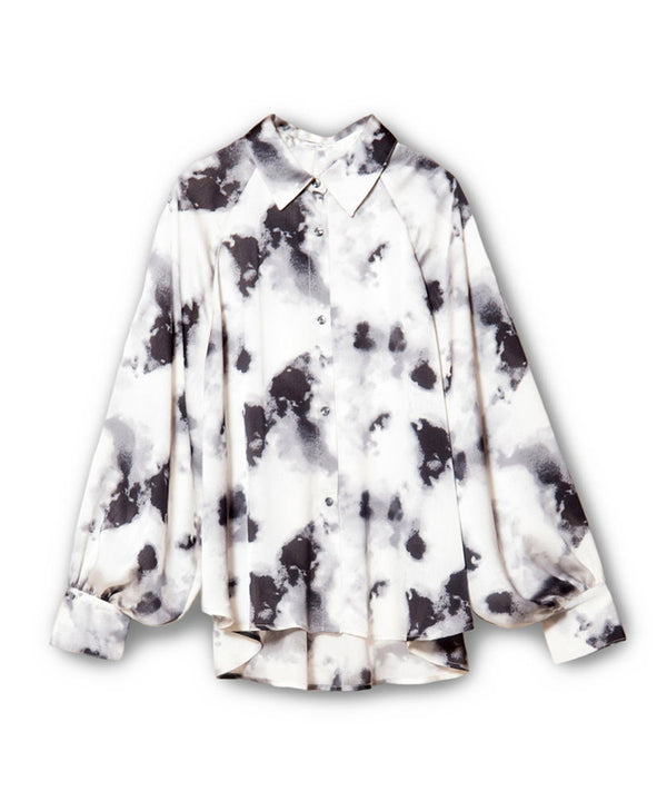 printed raglan blouse