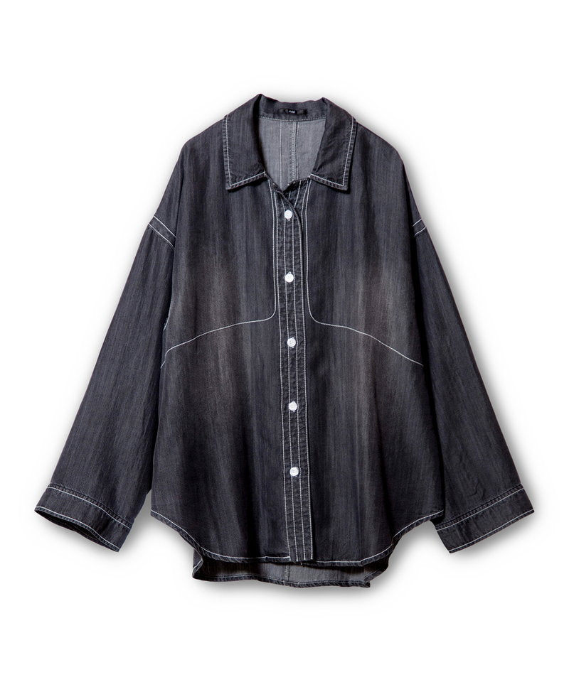 Cellulose Denim Stitch Shirt – OSMOSIS・NO ID.