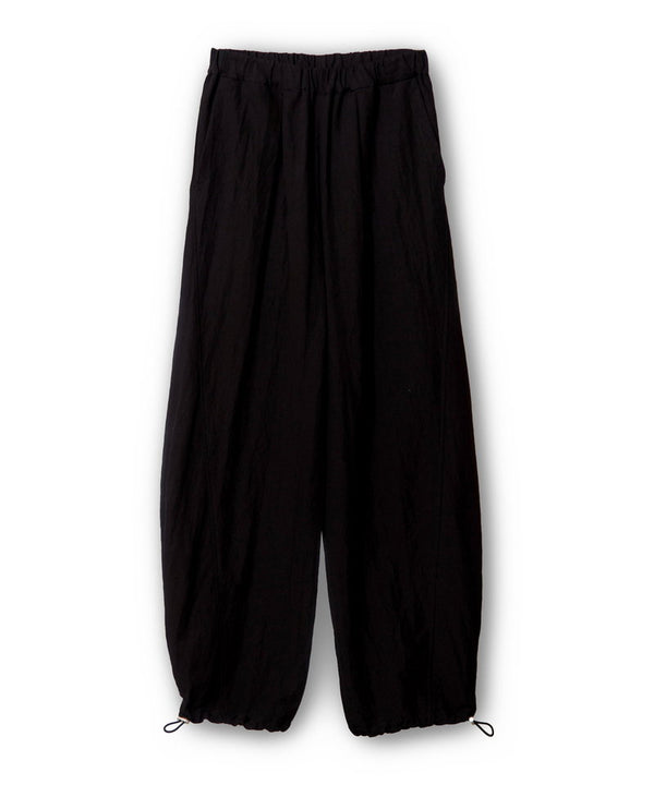 Drawstring Hem Side Tuck Pants