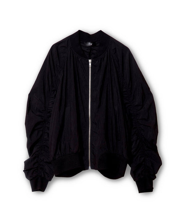 Raglan gathered blouson
