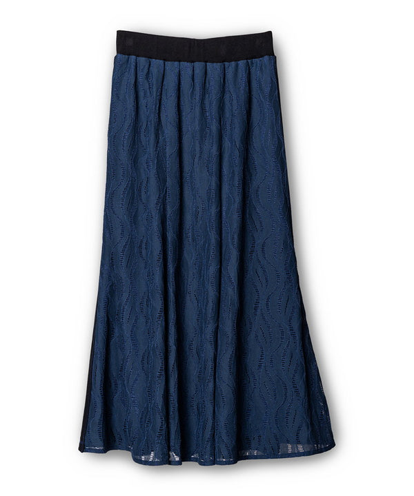Lace-trimmed mermaid skirt