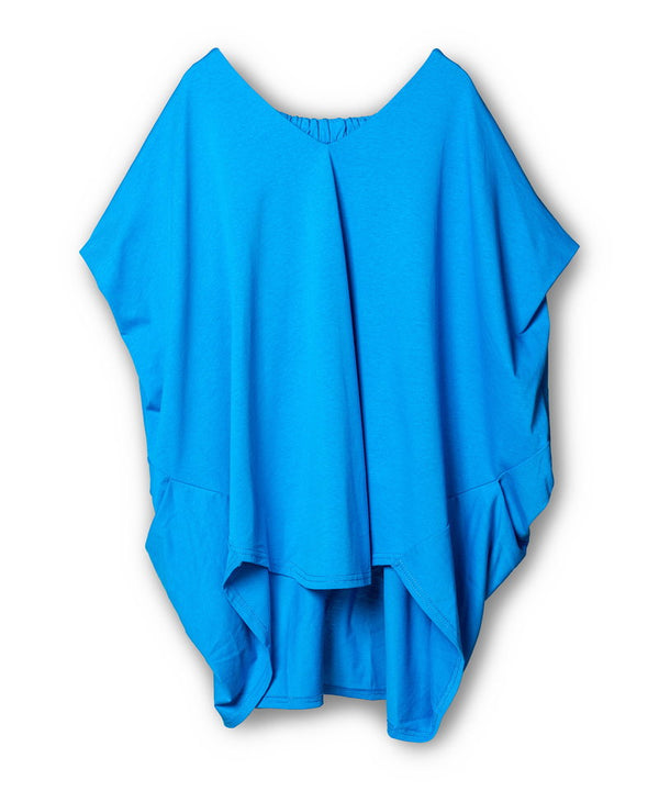 V-neck Side Drape Pullover