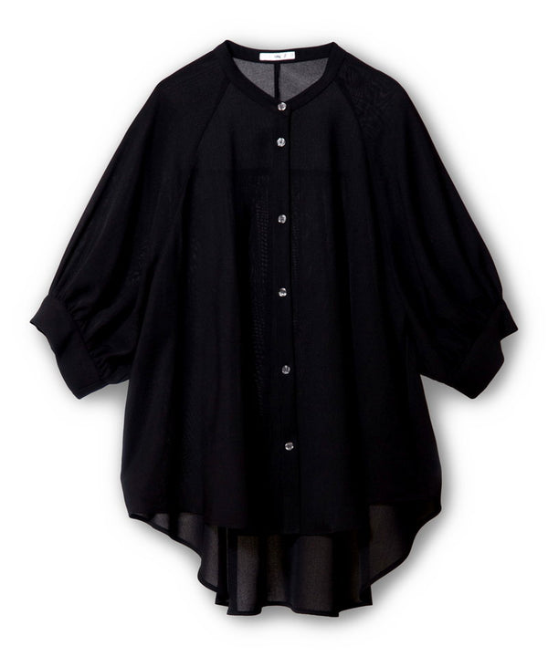 Deformed Raglan Gather Blouse