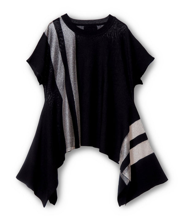 サイドドレープニットプルオーバー