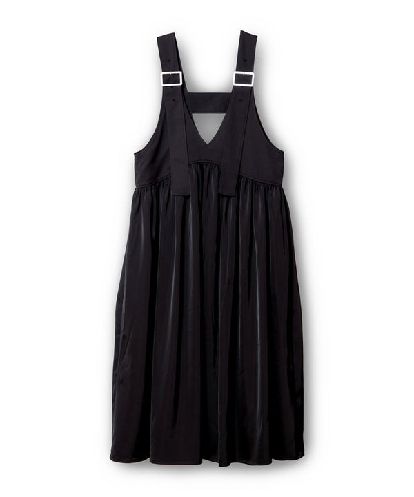 Gathered Salopette Dress
