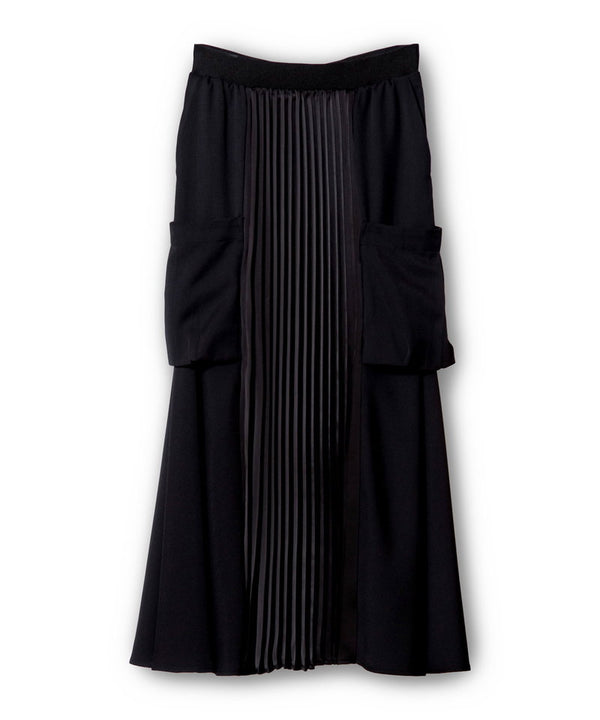 Pleated Transition Side Pocket Skirt