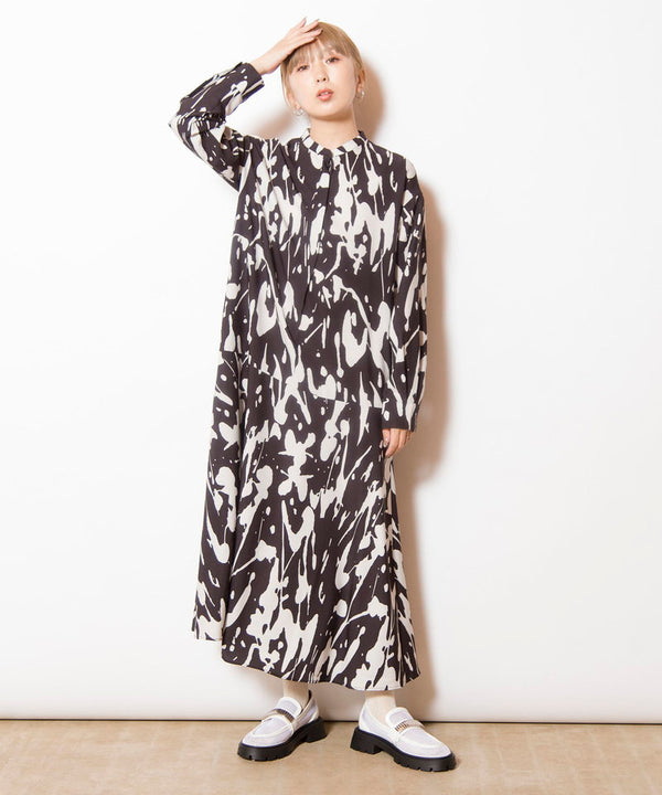Printed mermaid dress