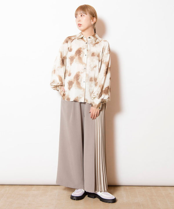 printed raglan blouse